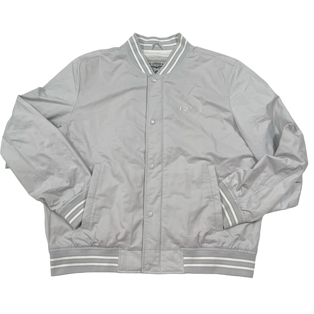 Levi’s Size XL Light-Grey Bomber Jacket (Retail $108)